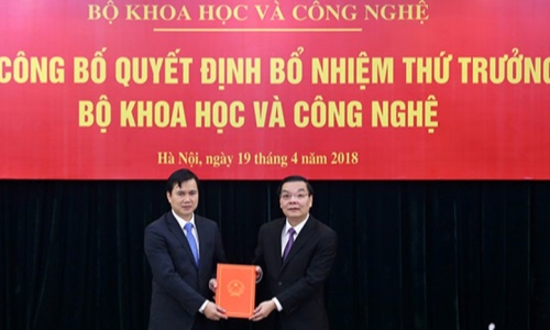 Công bố quyết định bổ nhiệm Thứ trưởng Bộ Khoa học và Công nghệ